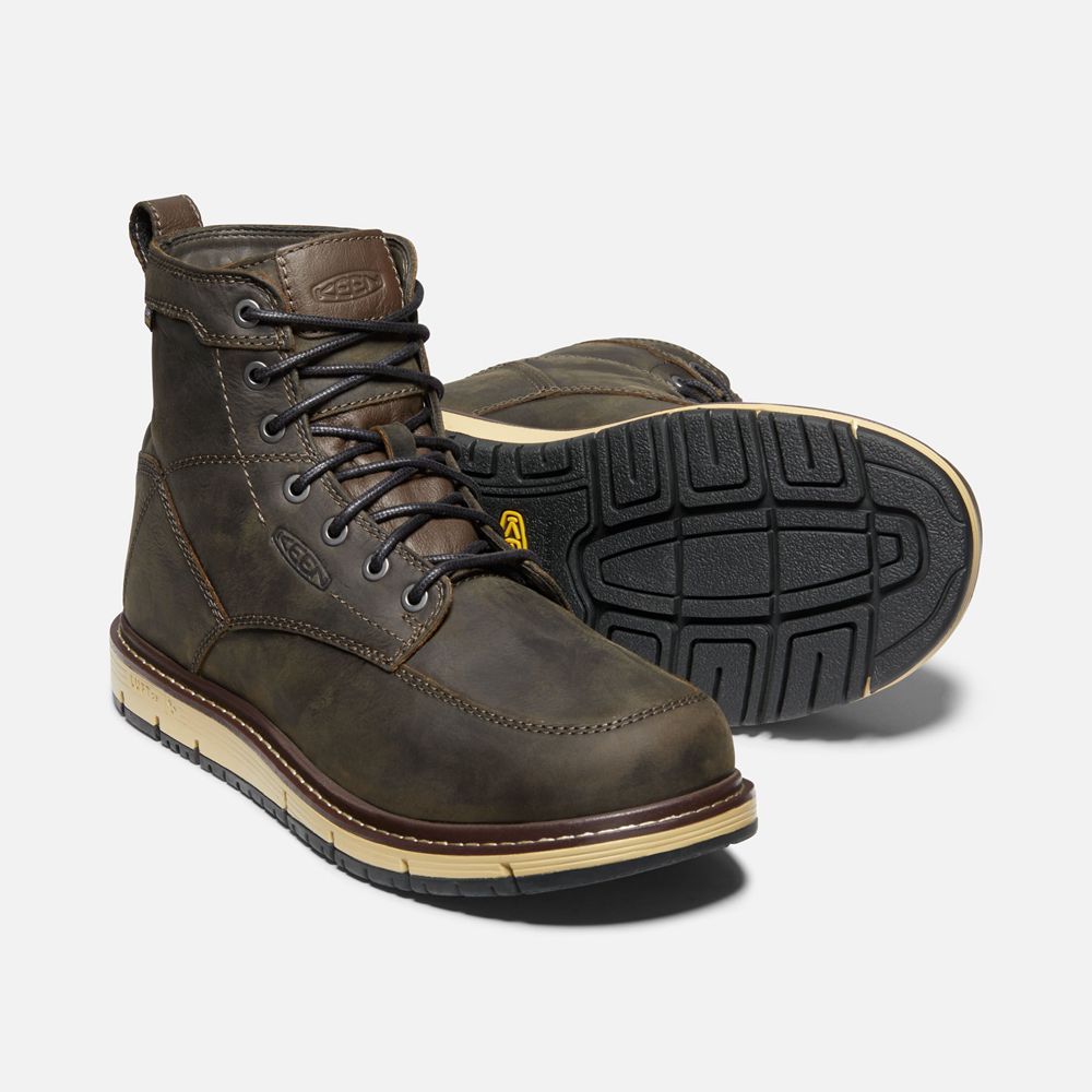 Botte de Travail Keen Homme Marron | San Jose 6\" Waterproof (Soft Toe) | WENBQ-4962